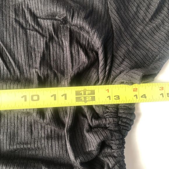 Love Streak Ruched Sides Ribbed Top Juniors Large - Picture 7 of 7